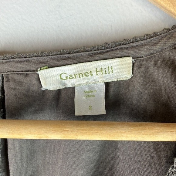 Garnet Hill women’s lace crochet overlay dress size 2 lined - Picture 6 of 7